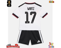 Germany Florian Wirtz #17 Replica Home Stadium Kit for Kids World Cup 2026 Short Sleeve (+ pants)